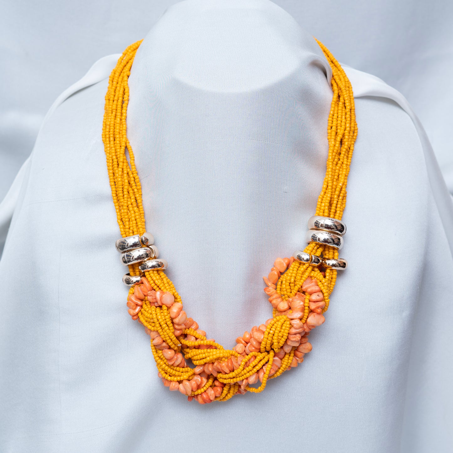 Orange Stones Maala