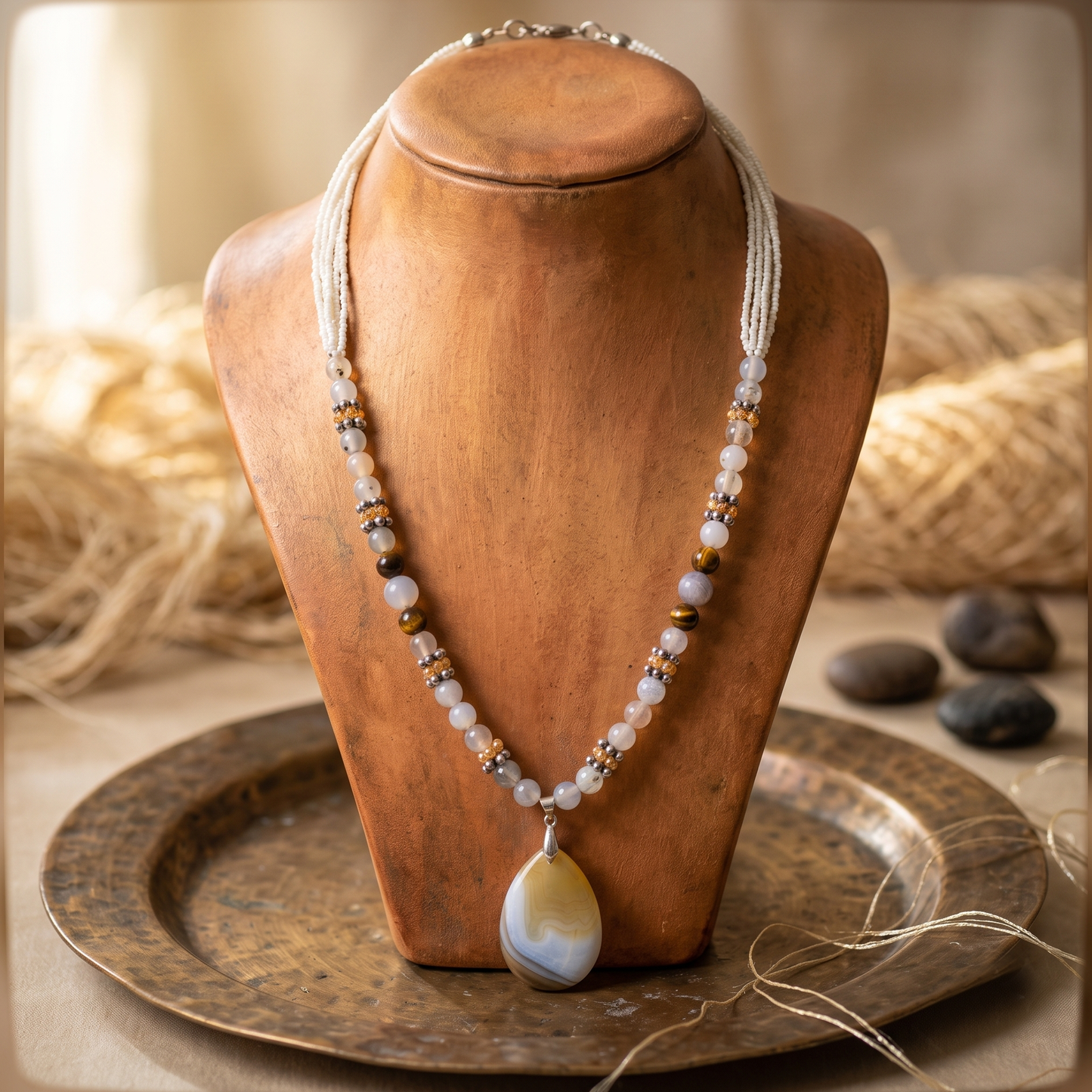 Agate Stone Necklace