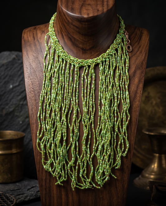The Emerald Ripple Maala