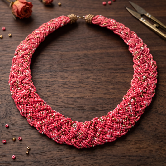 The Chevron Coral Maala