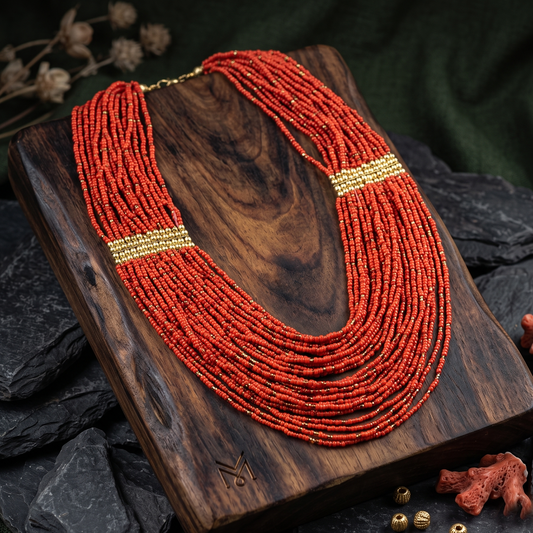The Velvet Coral Maala