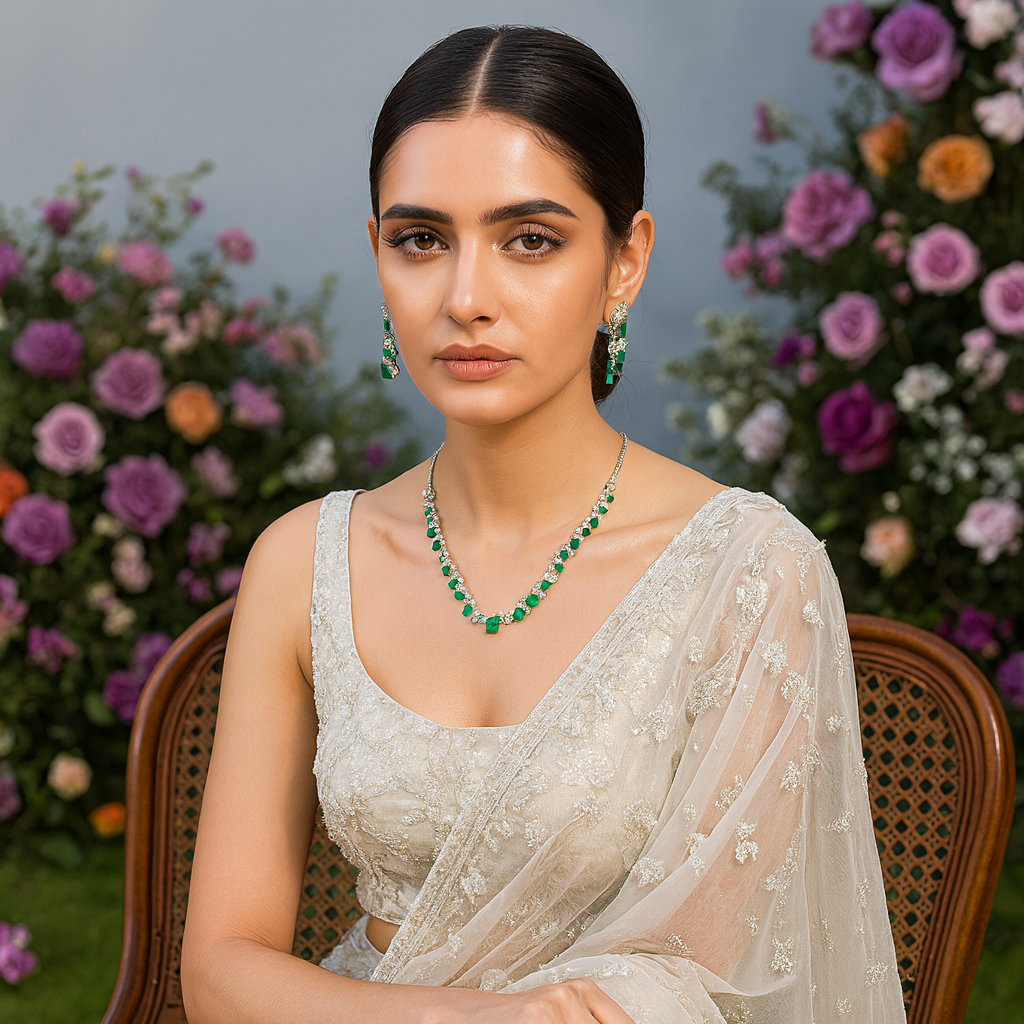 Green Necklace Set