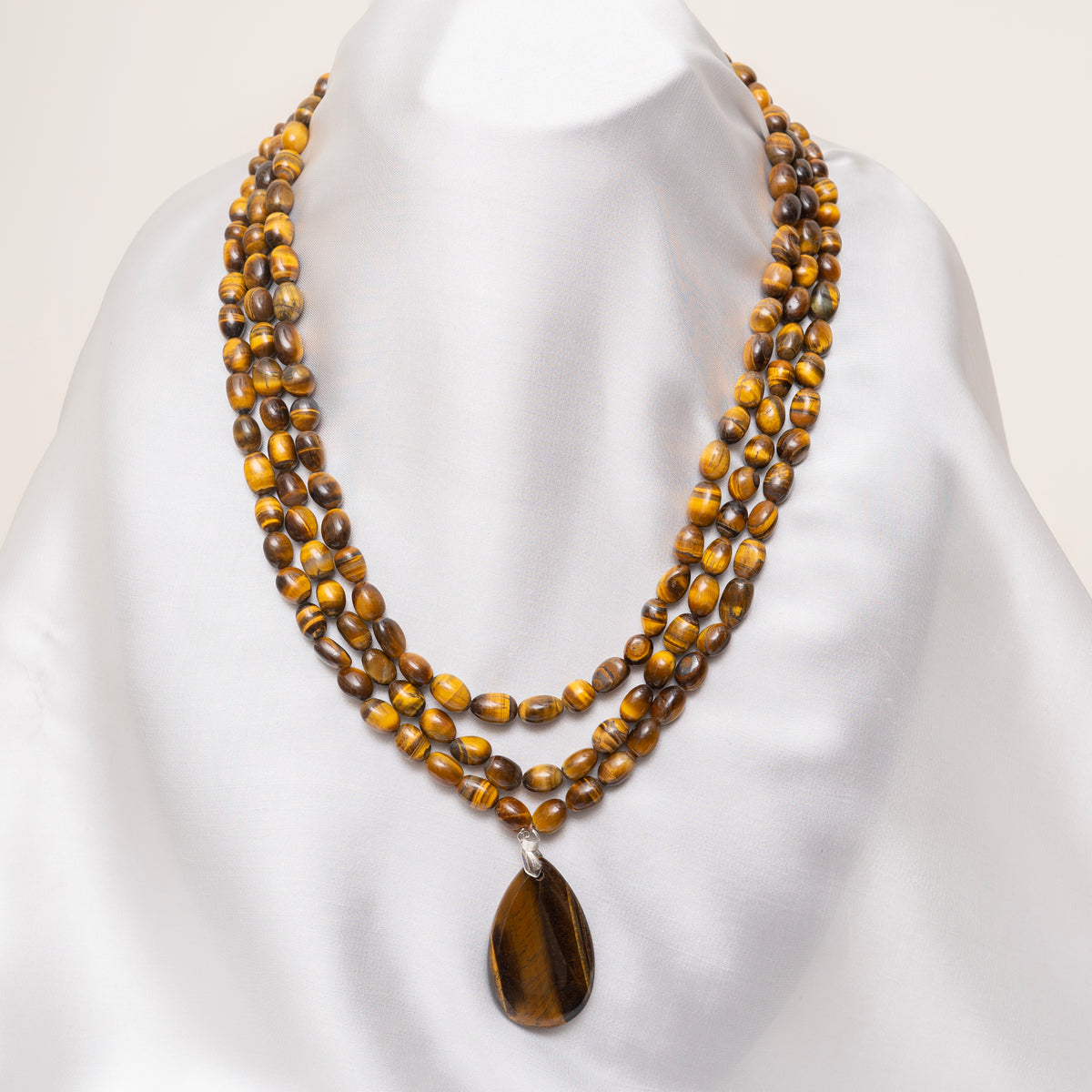 Tiger Eye Stones Necklace