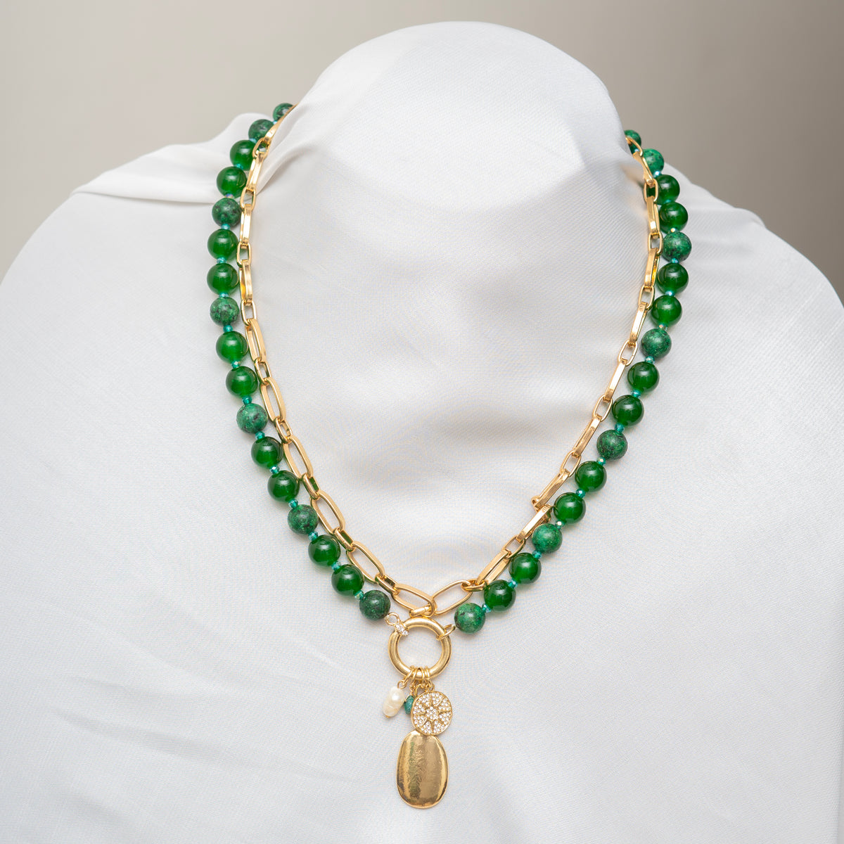 Green Stones Necklace
