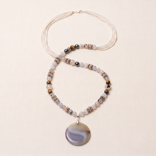 Sulemani Agate and Tiger Eye Stones Neckwear