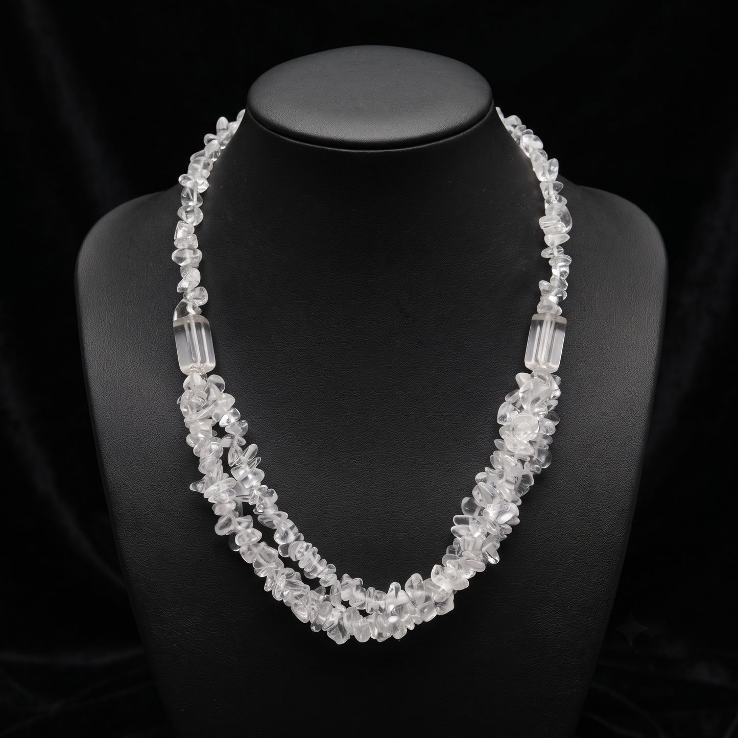 Clear Quartz Stone Necklace