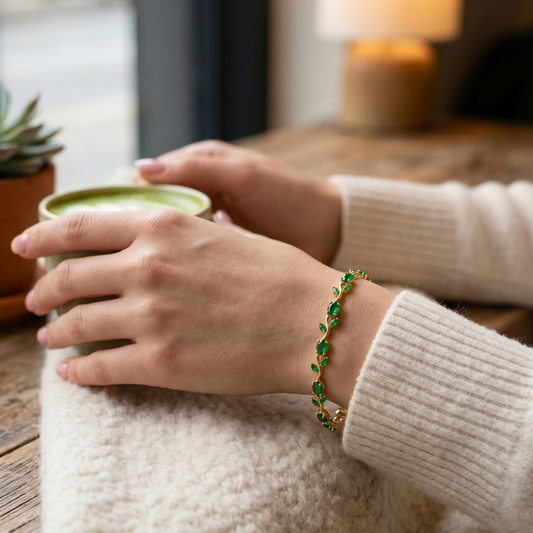 Green Leaves Bracelet