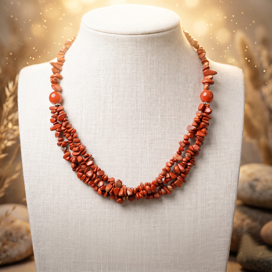 Red Jasper Stones Maala