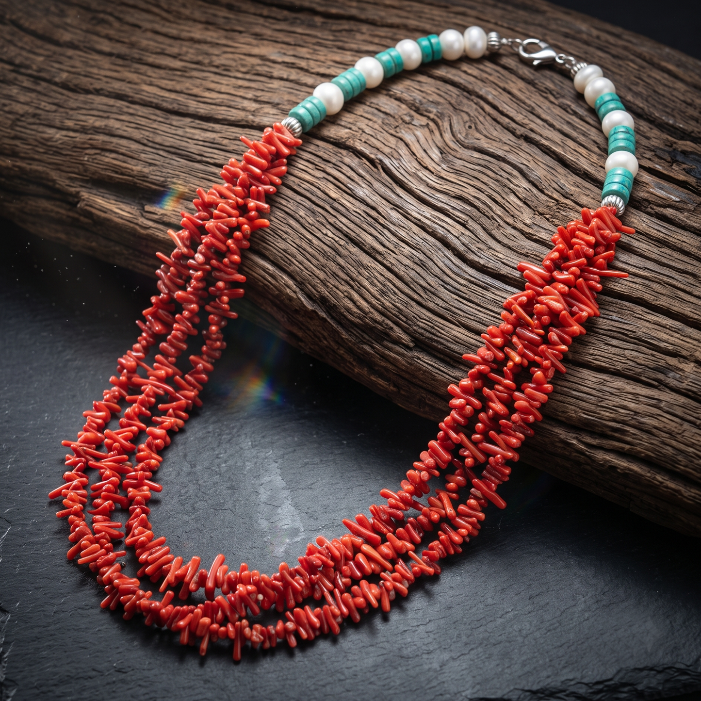 Coral N Pearls Neckwear
