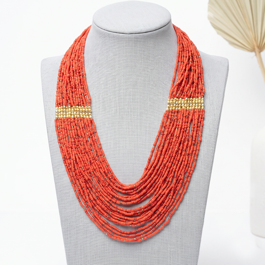 The Velvet Coral Maala