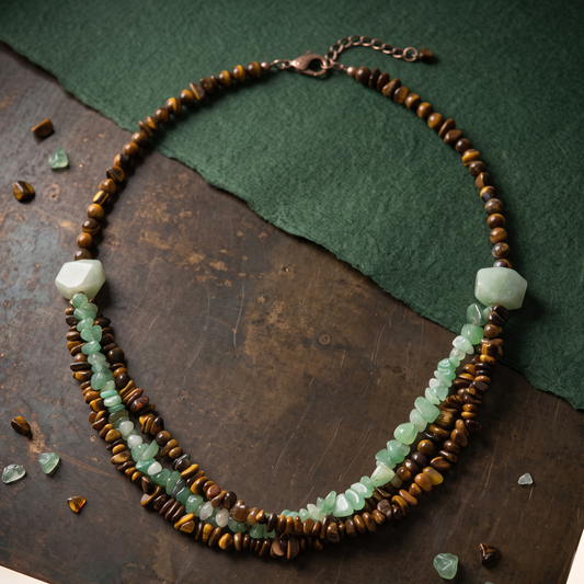 Green Aventurine Stone Necklace