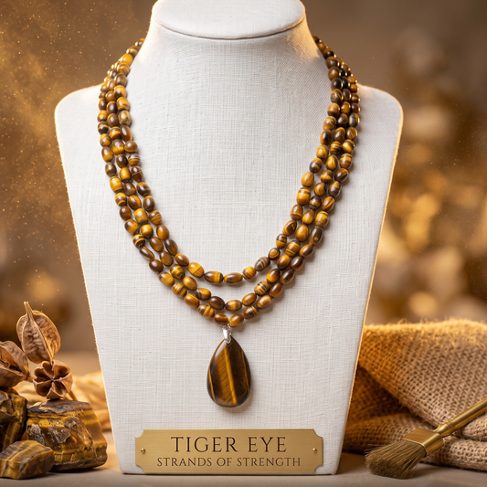 Tiger Eye Stones Necklace