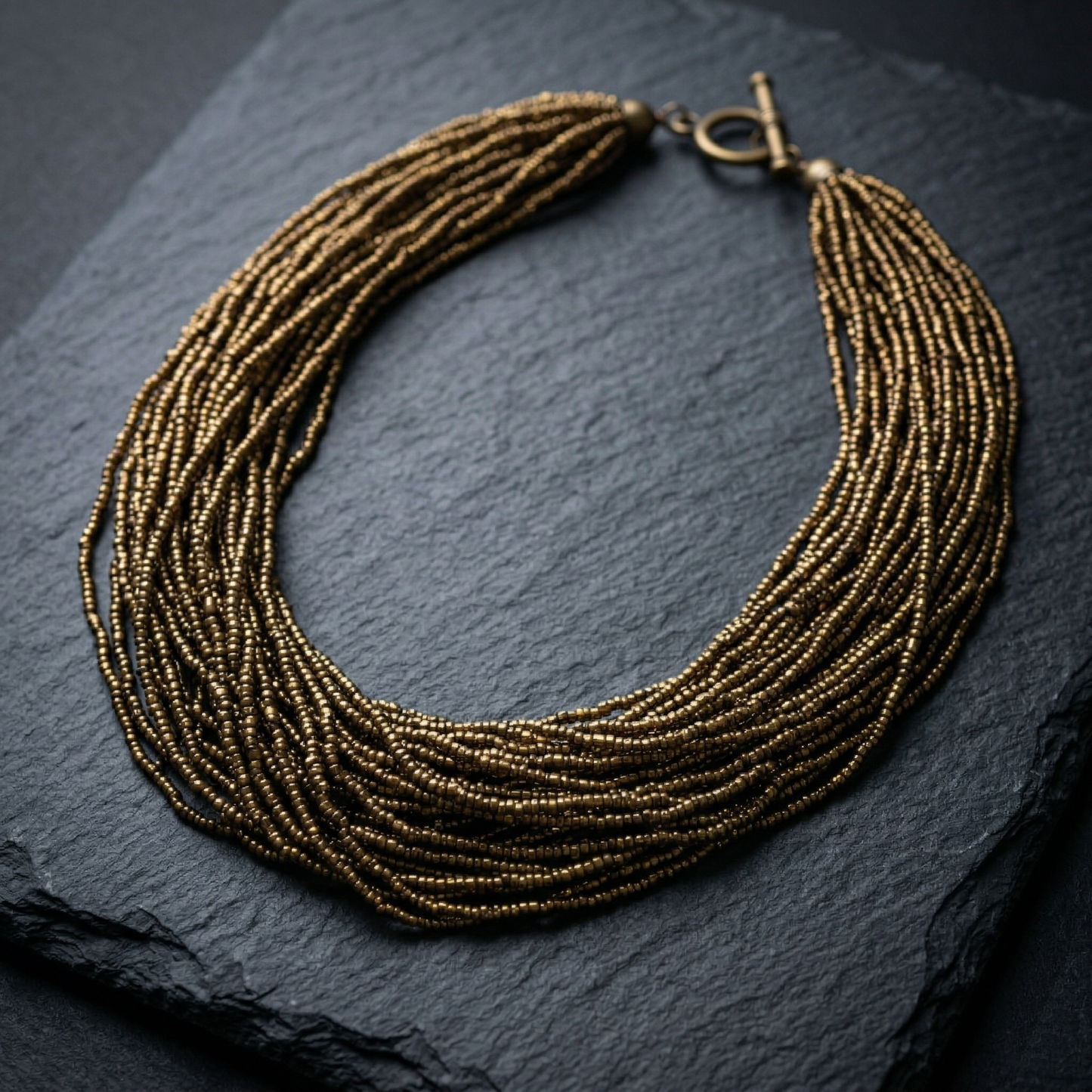 Golden Beaded Maala