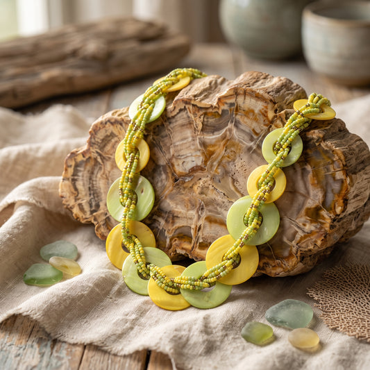 Yellow N Green Neckwear