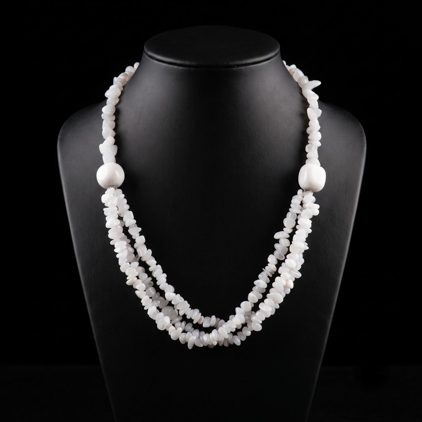 Milky Quartz Stones Necklace
