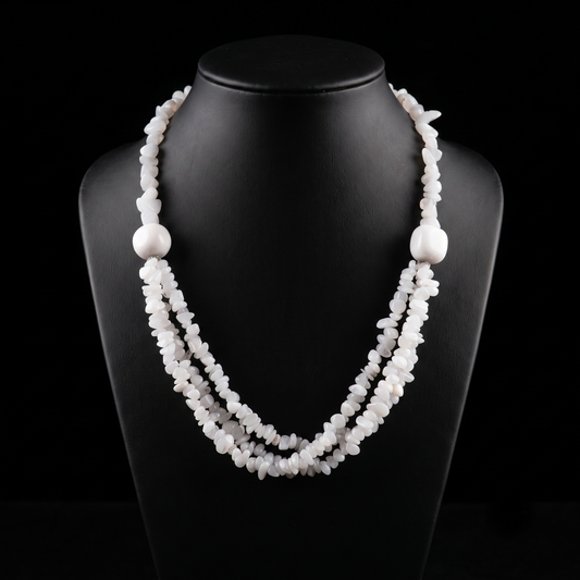 Milky Quartz Stones Necklace