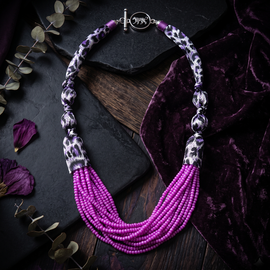 Purple Polka Maala