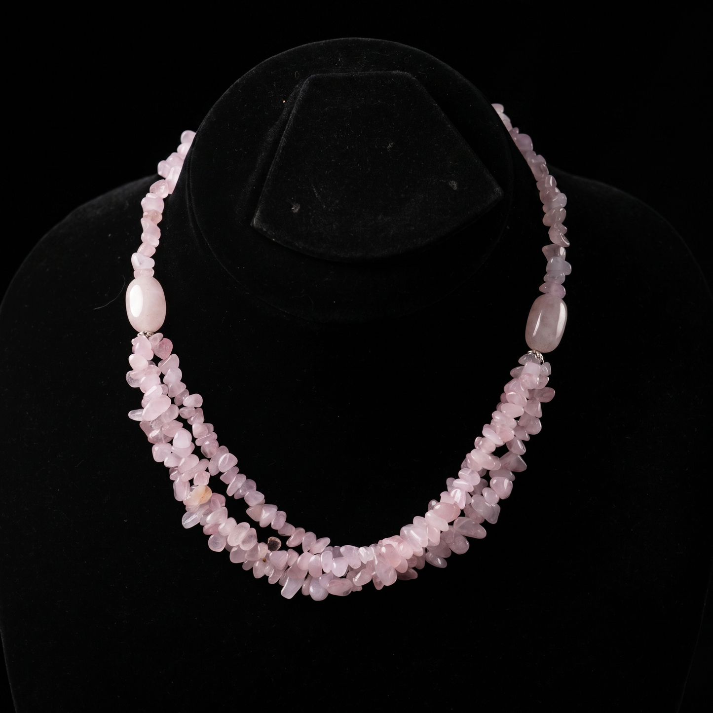 Rose Quartz Stones Necklace