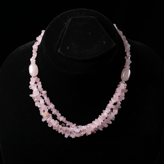 Rose Quartz Stones Necklace