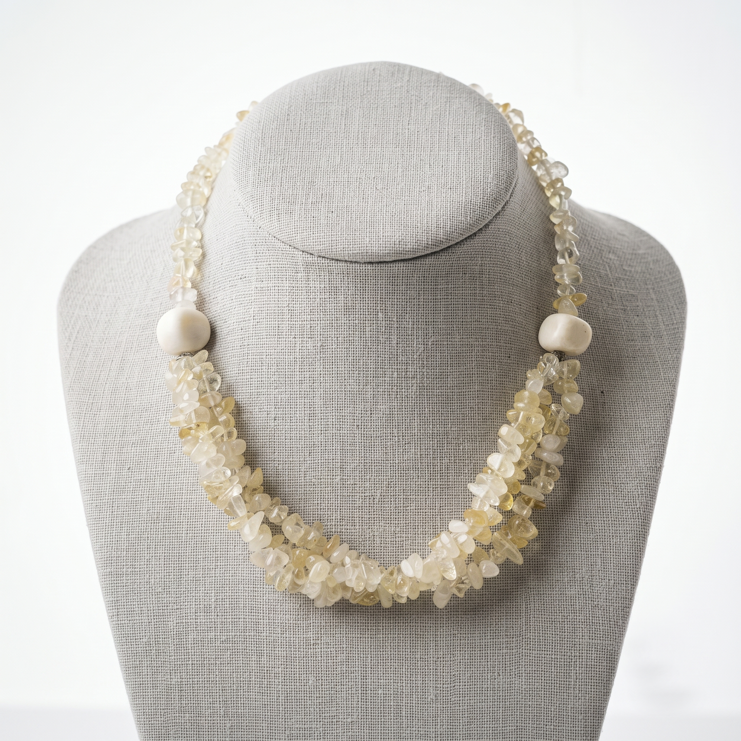 Lemon Quartz Stones Necklace