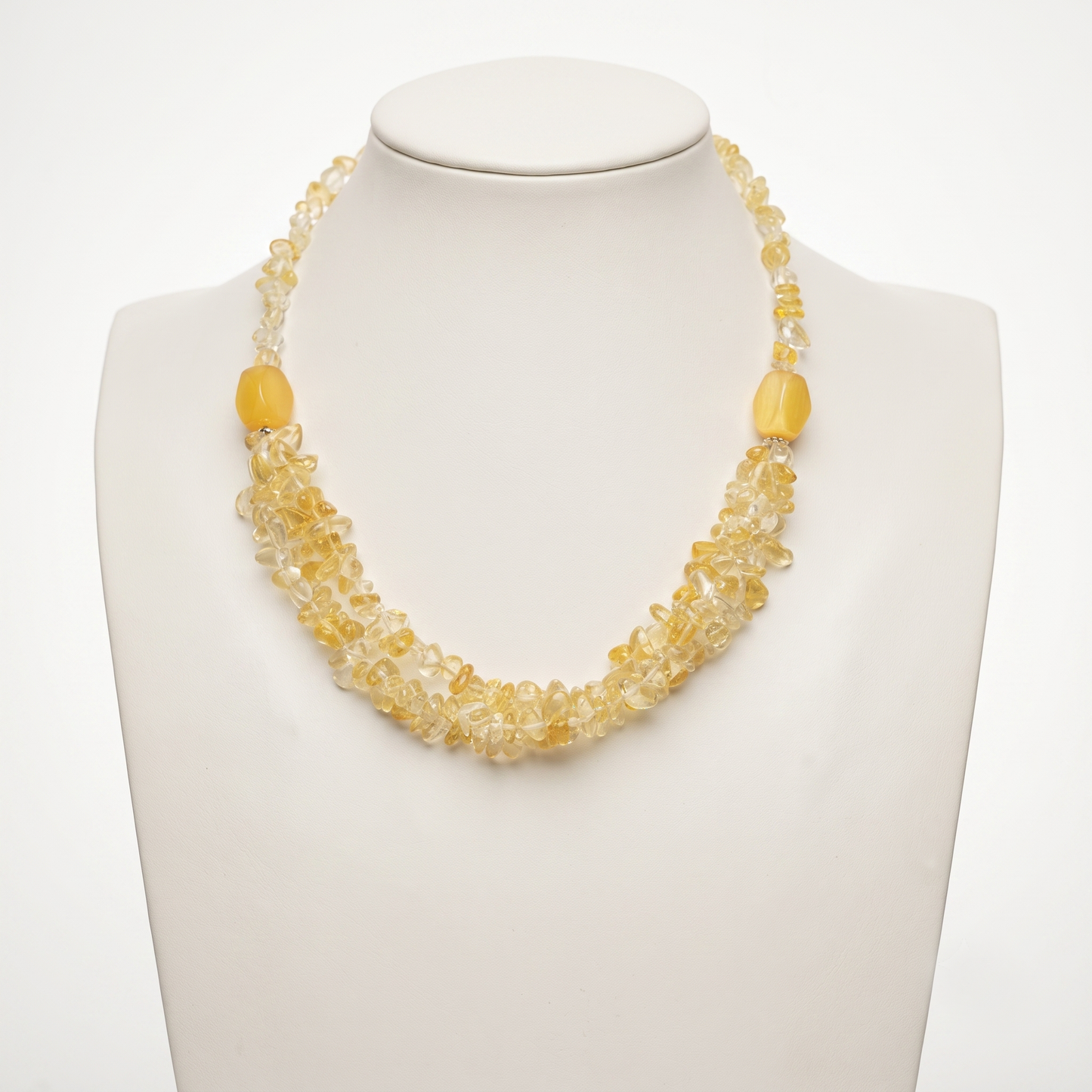 Citrine & Clear Quartz Necklace