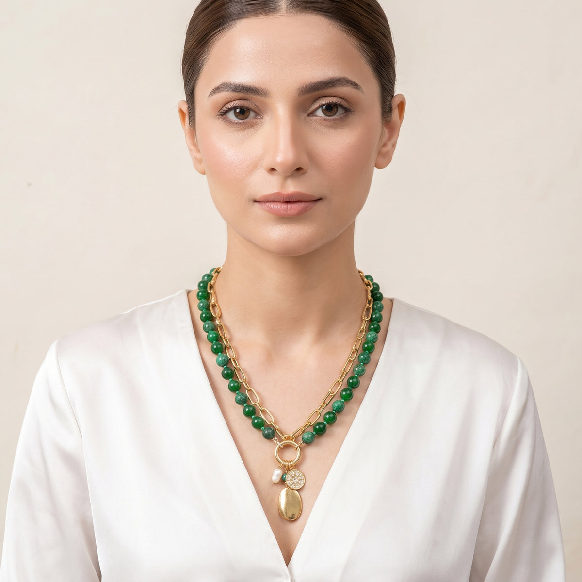 Green Stones Necklace