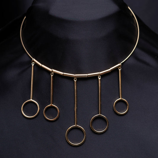 Golden Circles Necklace
